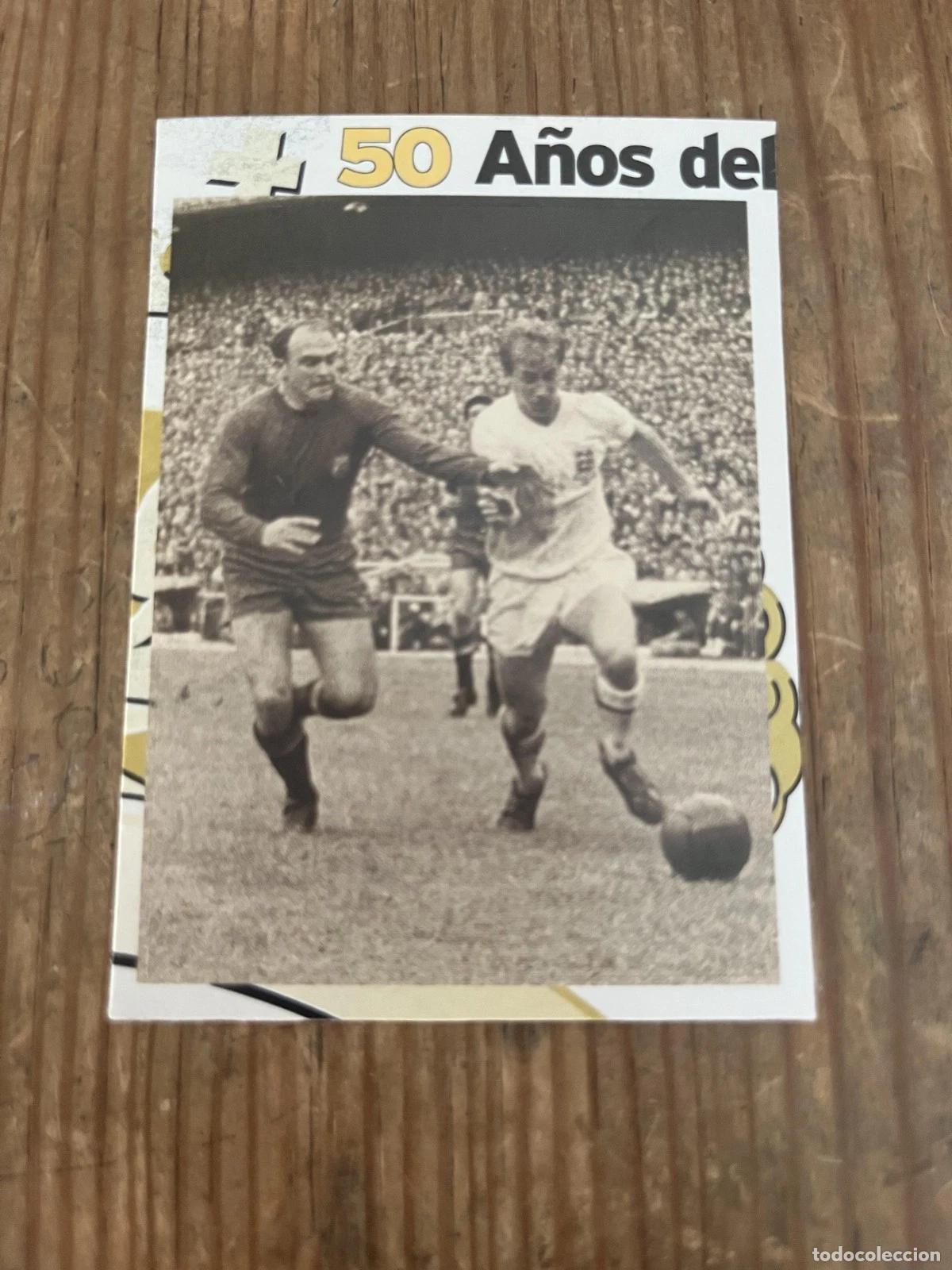Cromos de Futebol: R31999 CROMO SIN PEGAR NUNCA PEGADO # 80 ESPA&Ntilde;A INGLATERRA Alfredo Di Stefano Real Madrid