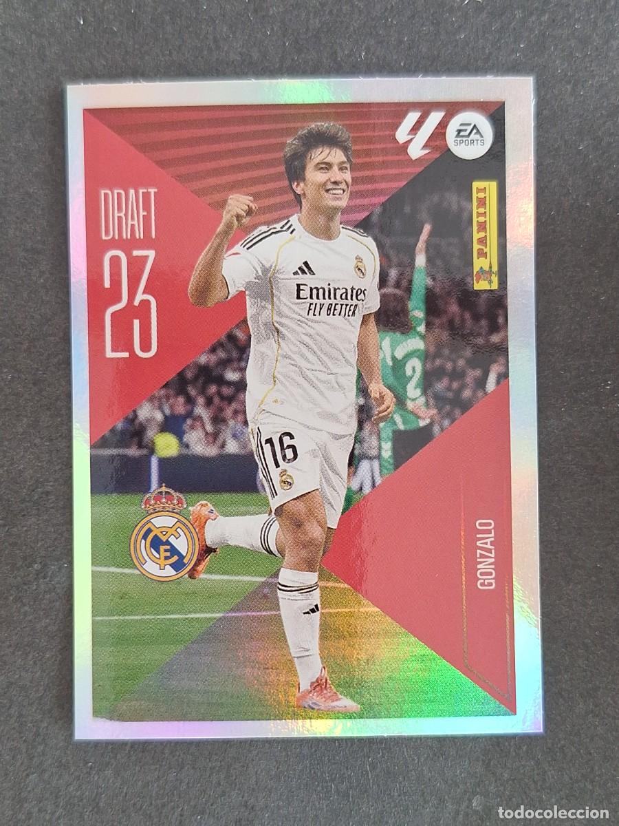 Cromos de f&uacute;tbol: L1 GONZALO REAL MADRID DRAFT 23 LIGA ESTE 2026 2027 26 27 NUNCA PEGADO SIN PEGAR