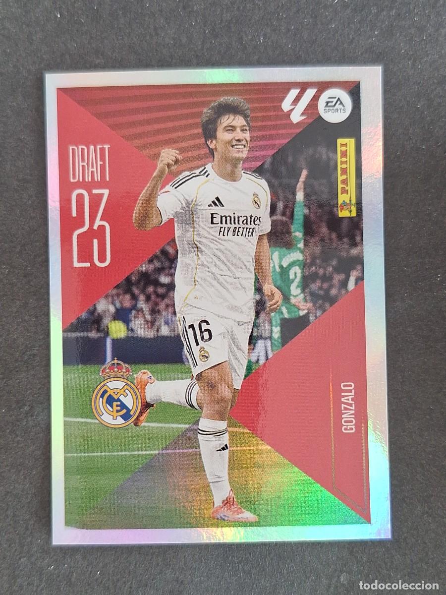 Cromos de f&uacute;tbol: L1 GONZALO REAL MADRID DRAFT 23 LIGA ESTE 2026 2027 26 27 NUNCA PEGADO SIN PEGAR