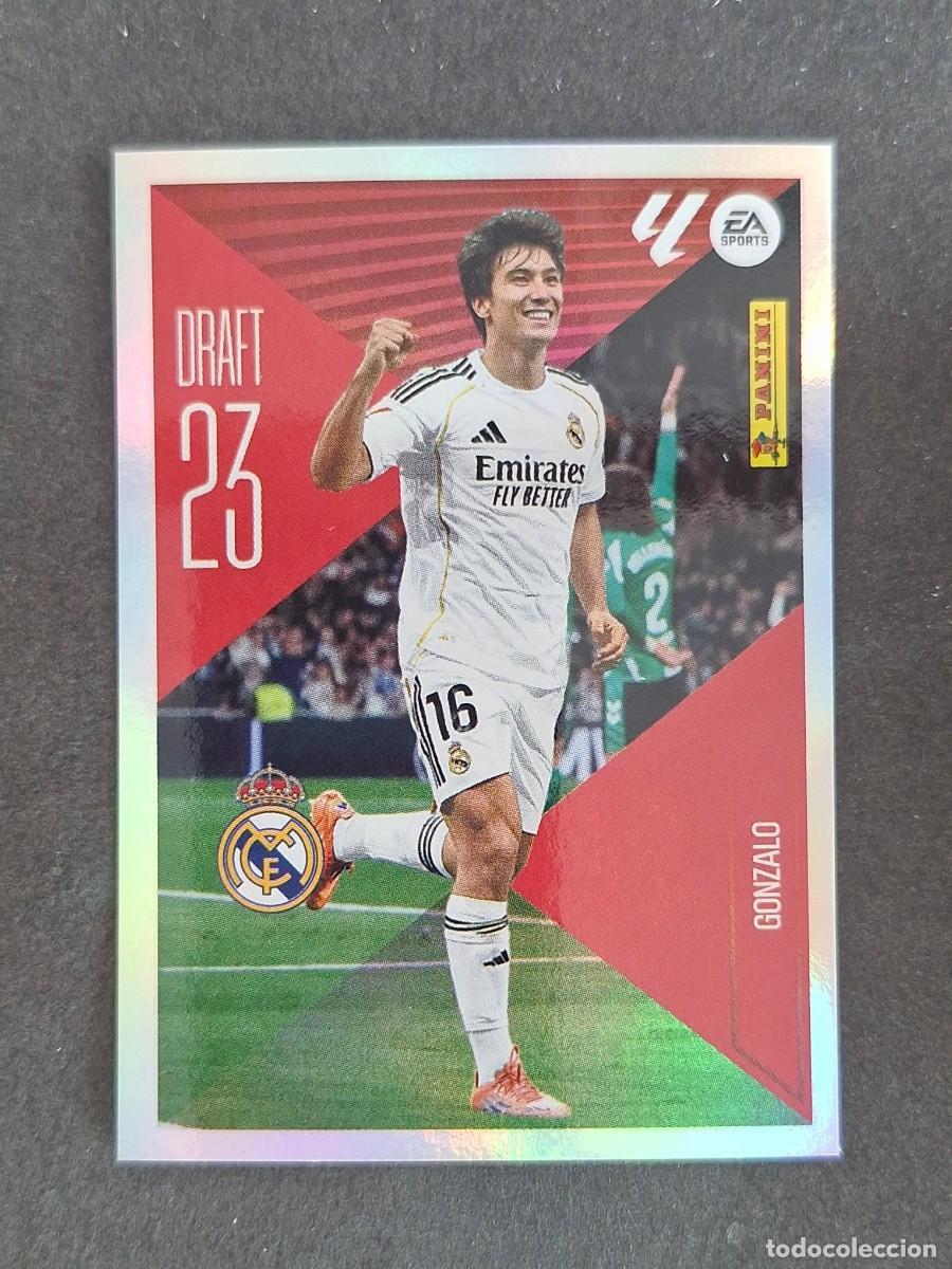 Cromos de f&uacute;tbol: L1 GONZALO REAL MADRID DRAFT 23 LIGA ESTE 2026 2027 26 27 NUNCA PEGADO SIN PEGAR