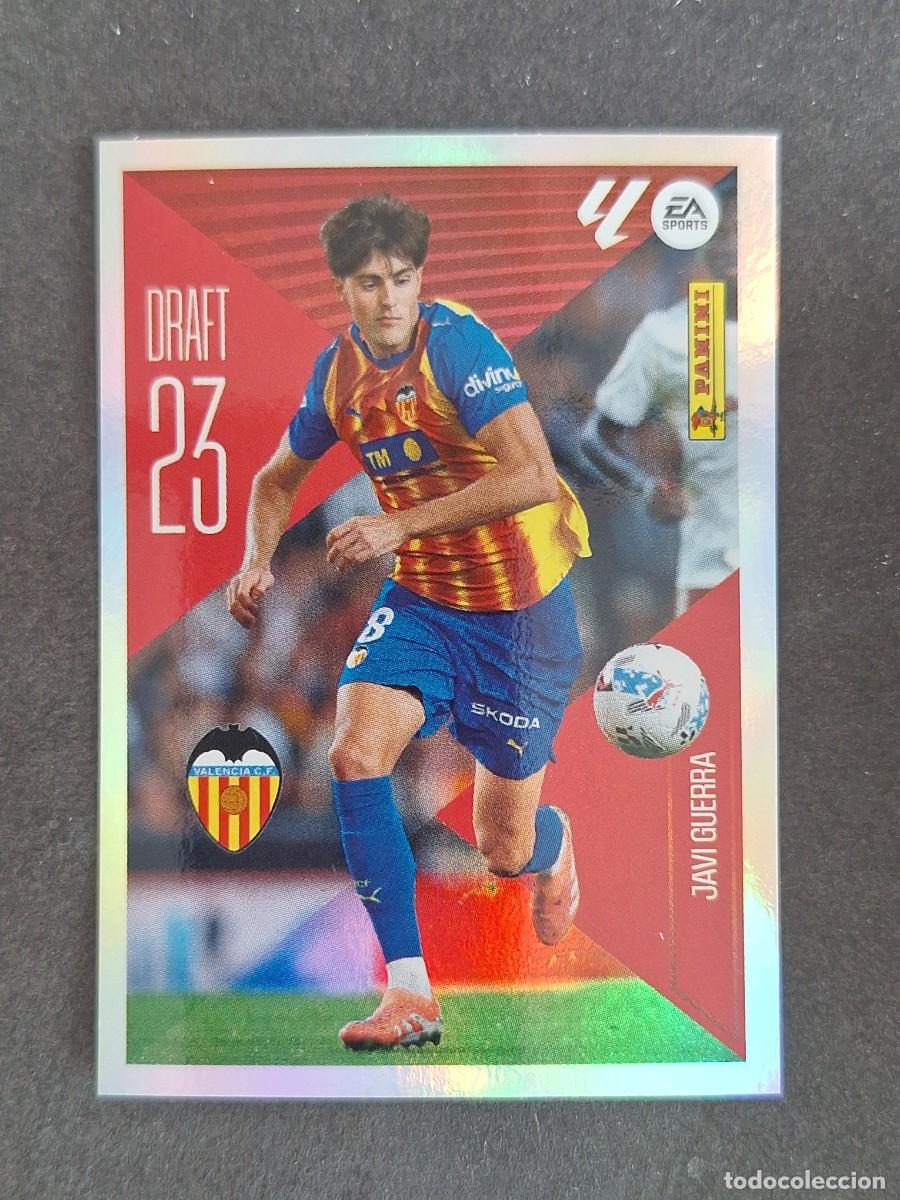 Cromos de f&uacute;tbol: L1 JAVI GUERRA VALENCIA C. F. DRAFT 23 LIGA ESTE 2026 2027 26 27 NUNCA PEGADO SIN PEGAR