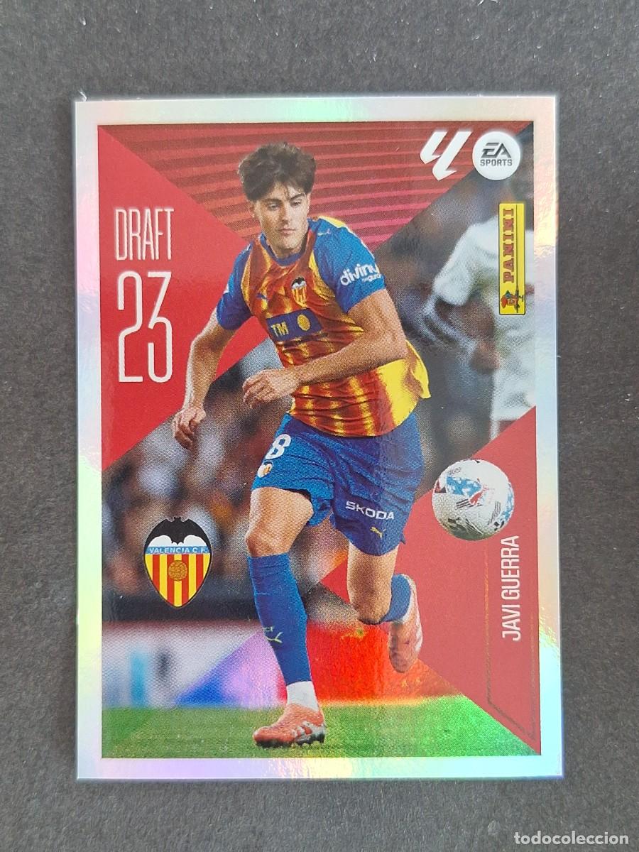 Cromos de f&uacute;tbol: L1 JAVI GUERRA VALENCIA C. F. DRAFT 23 LIGA ESTE 2026 2027 26 27 NUNCA PEGADO SIN PEGAR