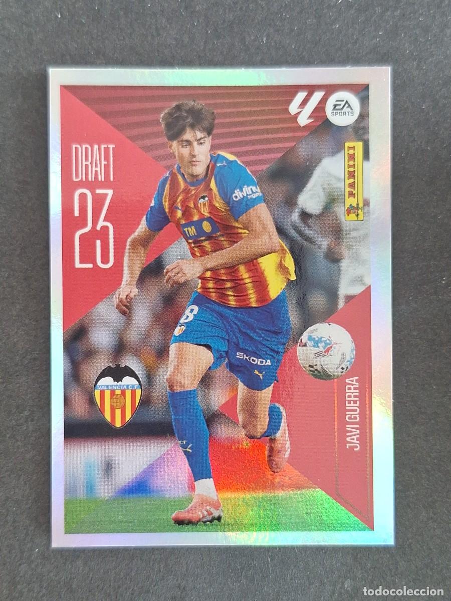 Cromos de f&uacute;tbol: L1 JAVI GUERRA VALENCIA C. F. DRAFT 23 LIGA ESTE 2026 2027 26 27 NUNCA PEGADO SIN PEGAR