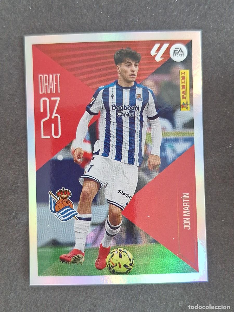 Cromos de f&uacute;tbol: L1 JON MARTIN REAL SOCIEDAD DRAFT 23 LIGA ESTE 2026 2027 26 27 NUNCA PEGADO SIN PEGAR