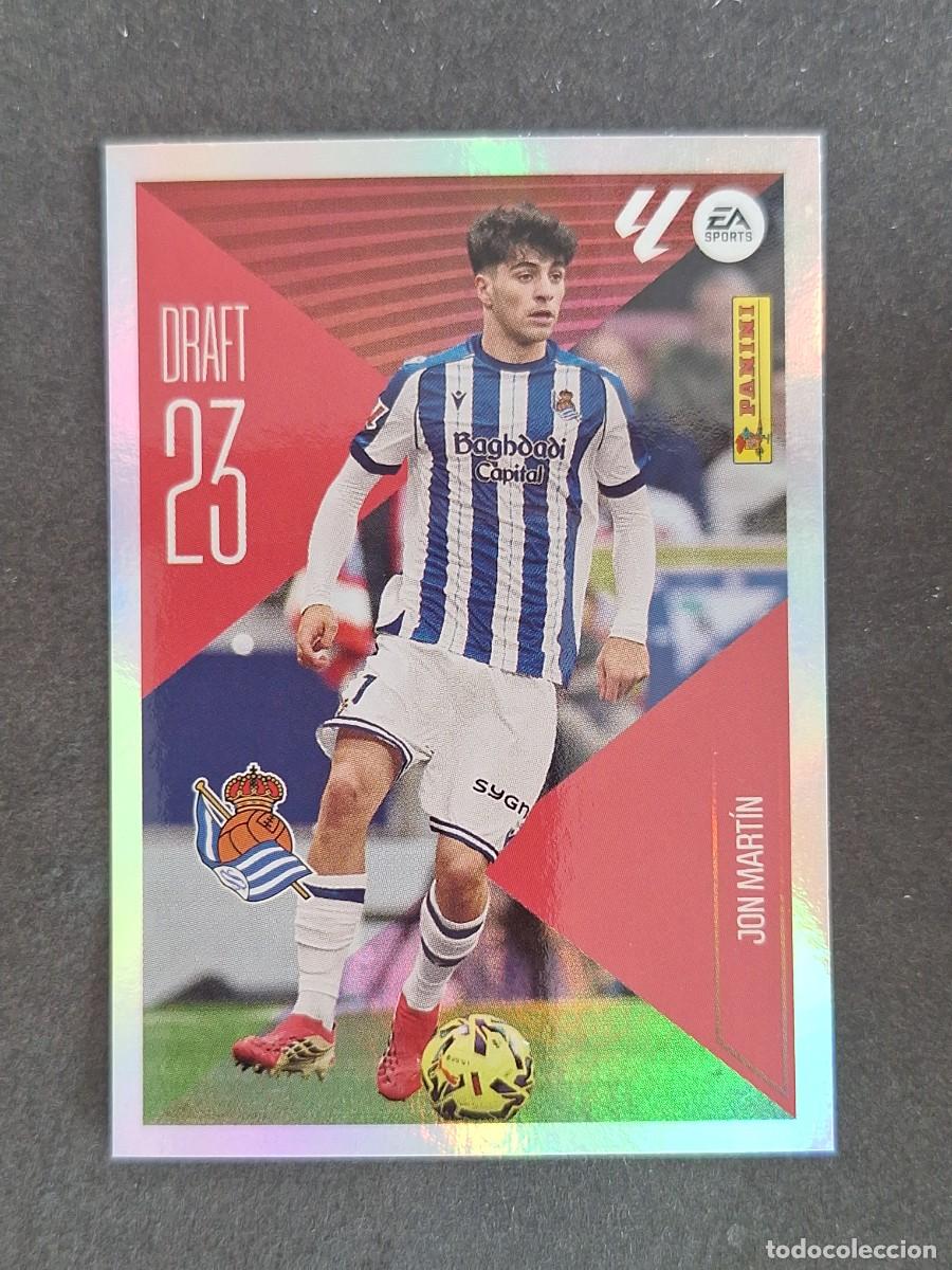 Cromos de f&uacute;tbol: L1 JON MARTIN REAL SOCIEDAD DRAFT 23 LIGA ESTE 2026 2027 26 27 NUNCA PEGADO SIN PEGAR