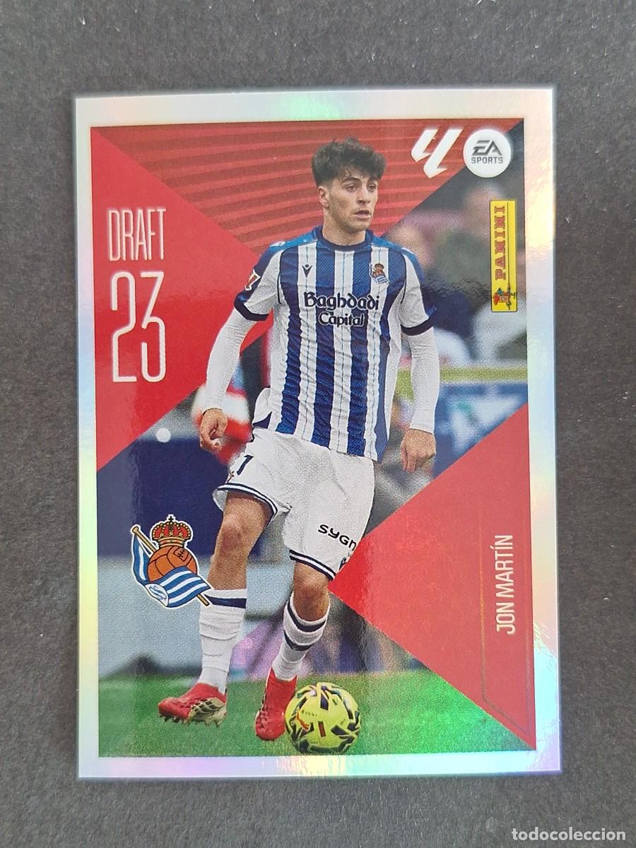 Cromos de f&uacute;tbol: L1 JON MARTIN REAL SOCIEDAD DRAFT 23 LIGA ESTE 2026 2027 26 27 NUNCA PEGADO SIN PEGAR