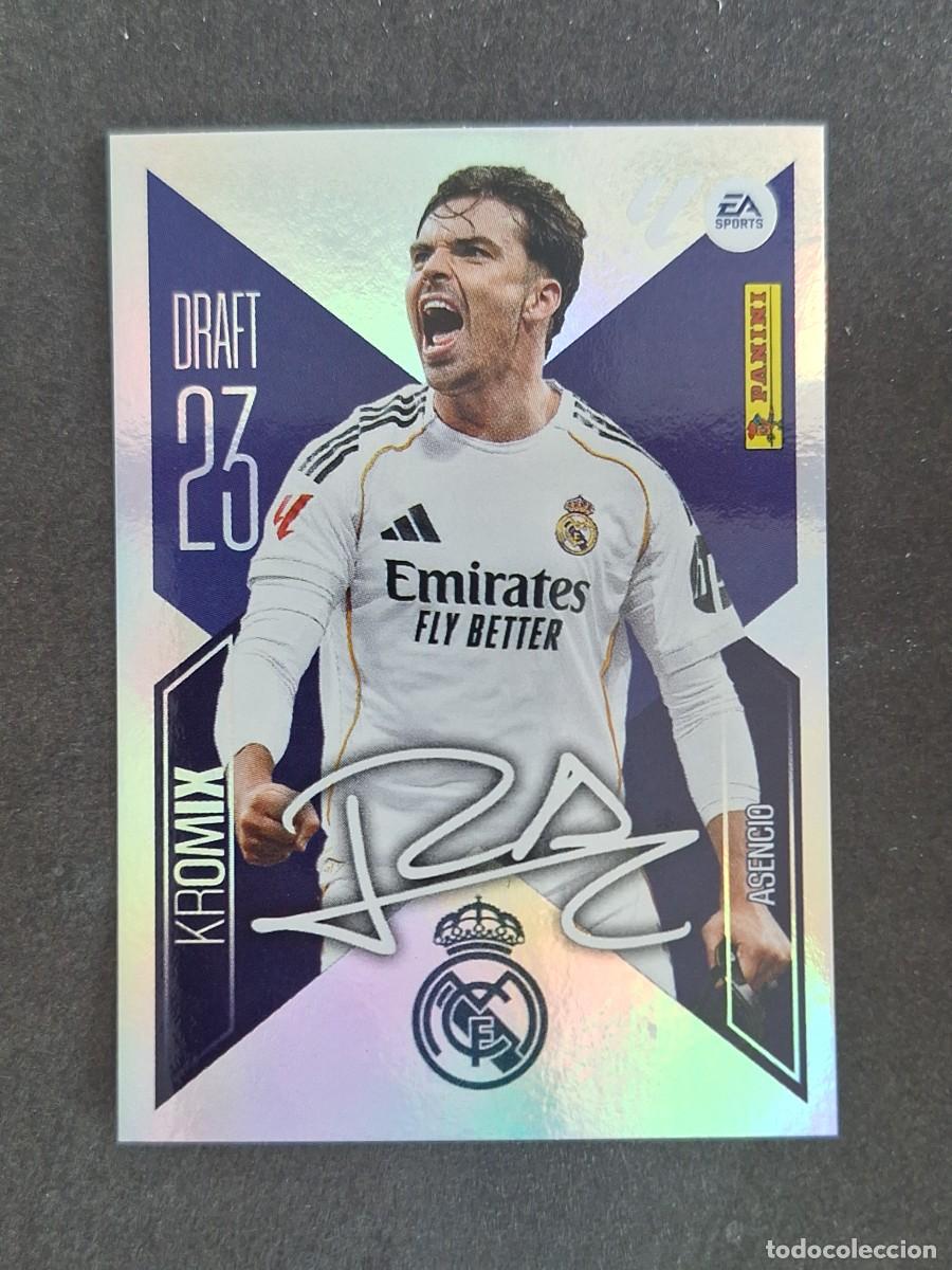 Cromos de f&uacute;tbol: L2 ASENCIO REAL MADRID DRAFT 23 KROMIX LIGA ESTE 2026 2027 26 27 NUNCA PEGADO SIN PEGAR