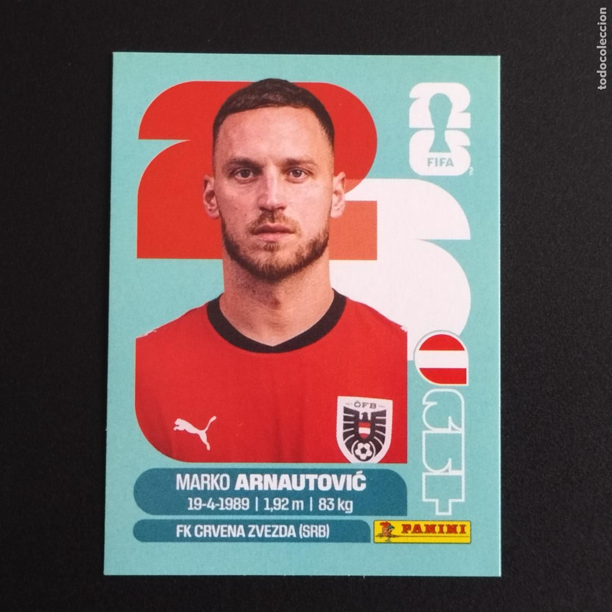 Cromos de f&uacute;tbol: AUT 20 MARKO ARNAUTOVIC AUSTRIA CROMOS STICKER MUNDIAL 26 2026 FIFA WORLD CUP PANINI