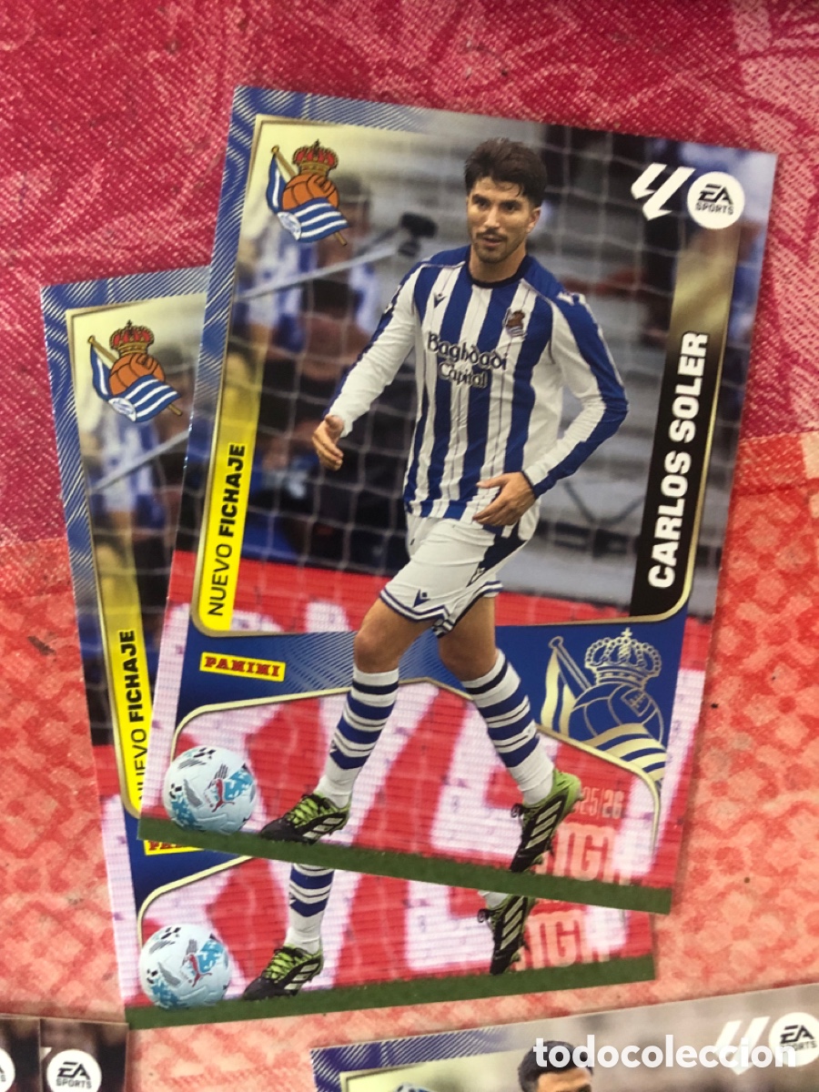 Cartes &agrave; collectionner de Football: Carlos Soler nuevo fichaje n&uacute;mero 491 de la Real Sociedad Megacracks 25-26 2025-2026