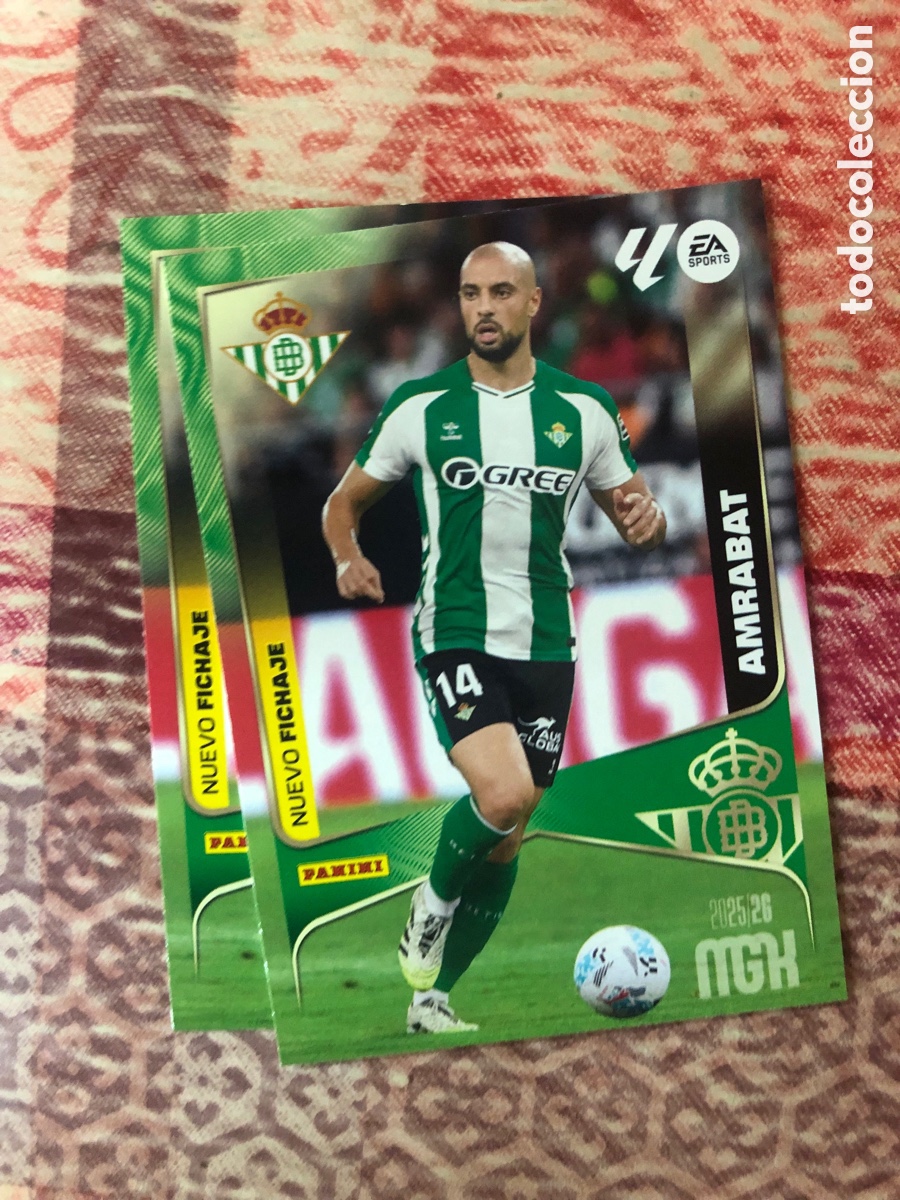 Cromos de f&uacute;tbol: 503 AMRABAT BETIS NUEVO FICHAJE ⚽ MEGACRACKS LIGA 2025 2026 25 26 ⚽