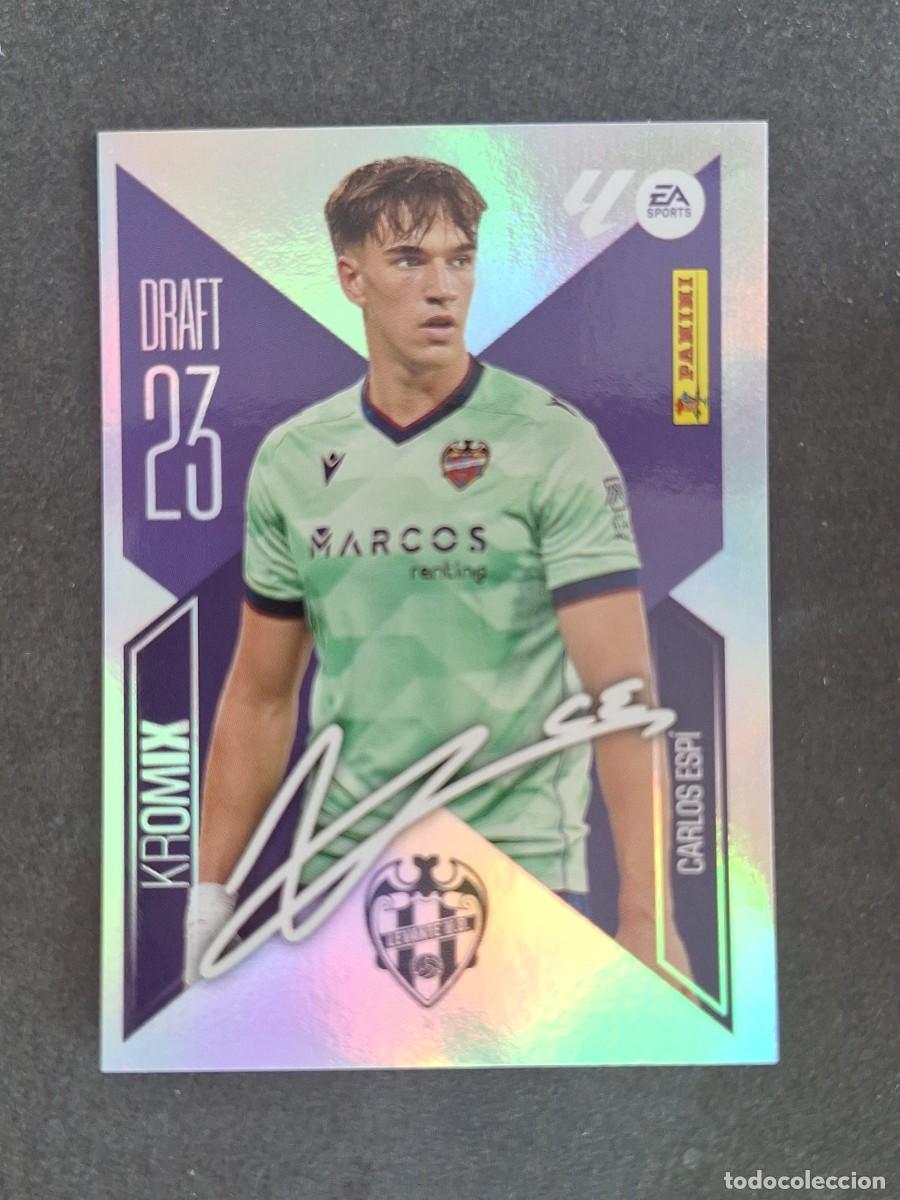 Cromos de f&uacute;tbol: L2 CARLOS ESPI LEVANTE U. D. DRAFT 23 KROMIX LIGA ESTE 2026 2027 26 27 NUNCA PEGADO SIN PEGAR