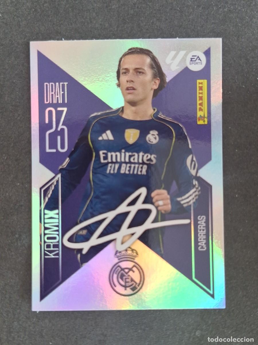 Cromos de f&uacute;tbol: L2 CARRERAS REAL MADRID DRAFT 23 KROMIX LIGA ESTE 2026 2027 26 27 NUNCA PEGADO SIN PEGAR