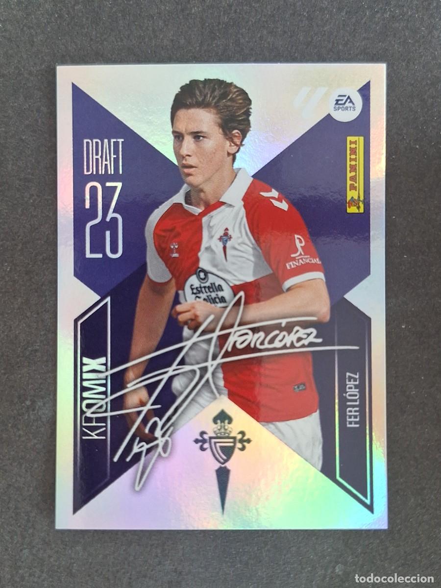 Cromos de f&uacute;tbol: L2 FER LOPEZ CELTA DE VIGO DRAFT 23 KROMIX LIGA ESTE 2026 2027 26 27 NUNCA PEGADO SIN PEGAR