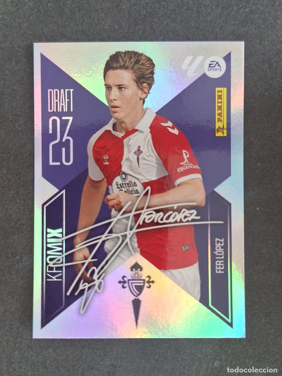 Cromos de f&uacute;tbol: L2 FER LOPEZ CELTA DE VIGO DRAFT 23 KROMIX LIGA ESTE 2026 2027 26 27 NUNCA PEGADO SIN PEGAR