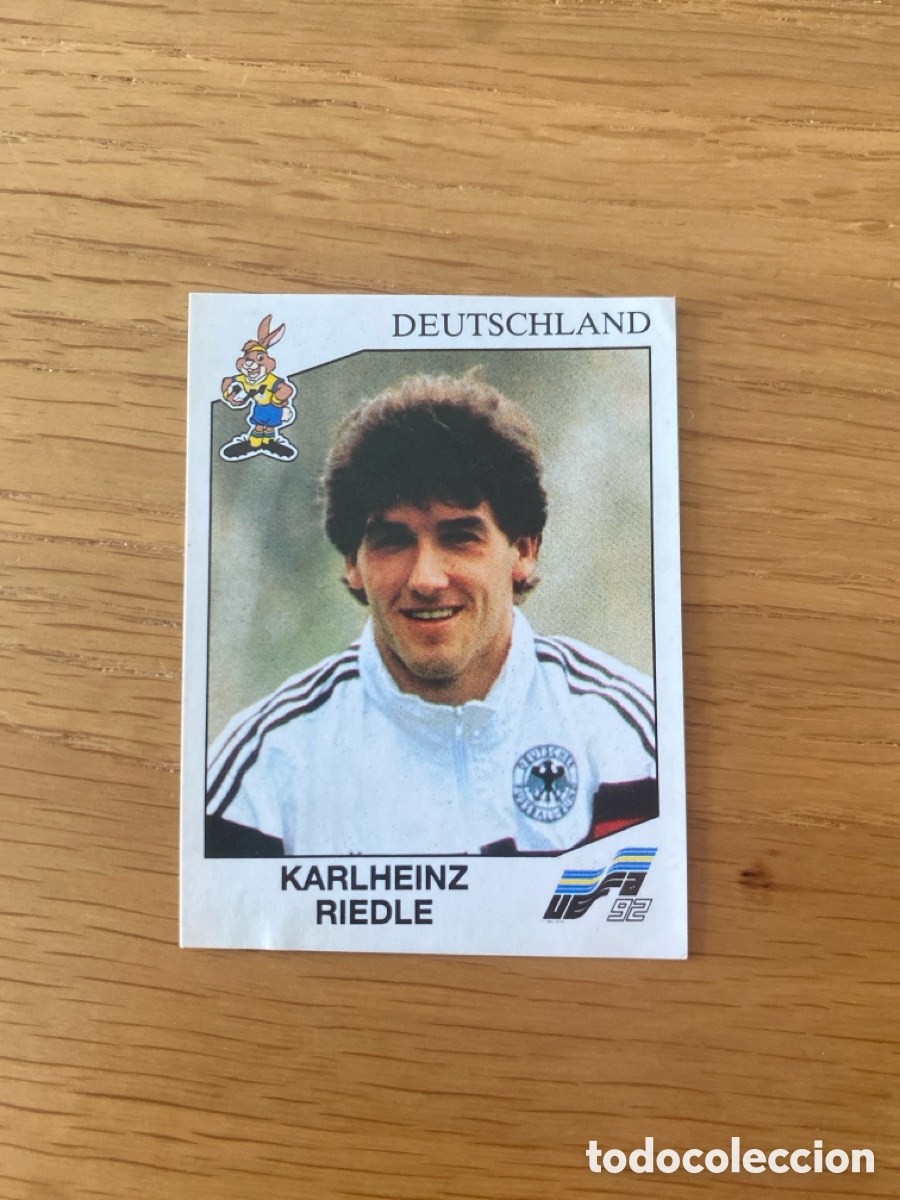 Football Stickers: Cromo panini Euro 92 Suecia n&uacute;mero 211 Riedle - Eurocup Sweden 1992 stickers &aacute;lbum