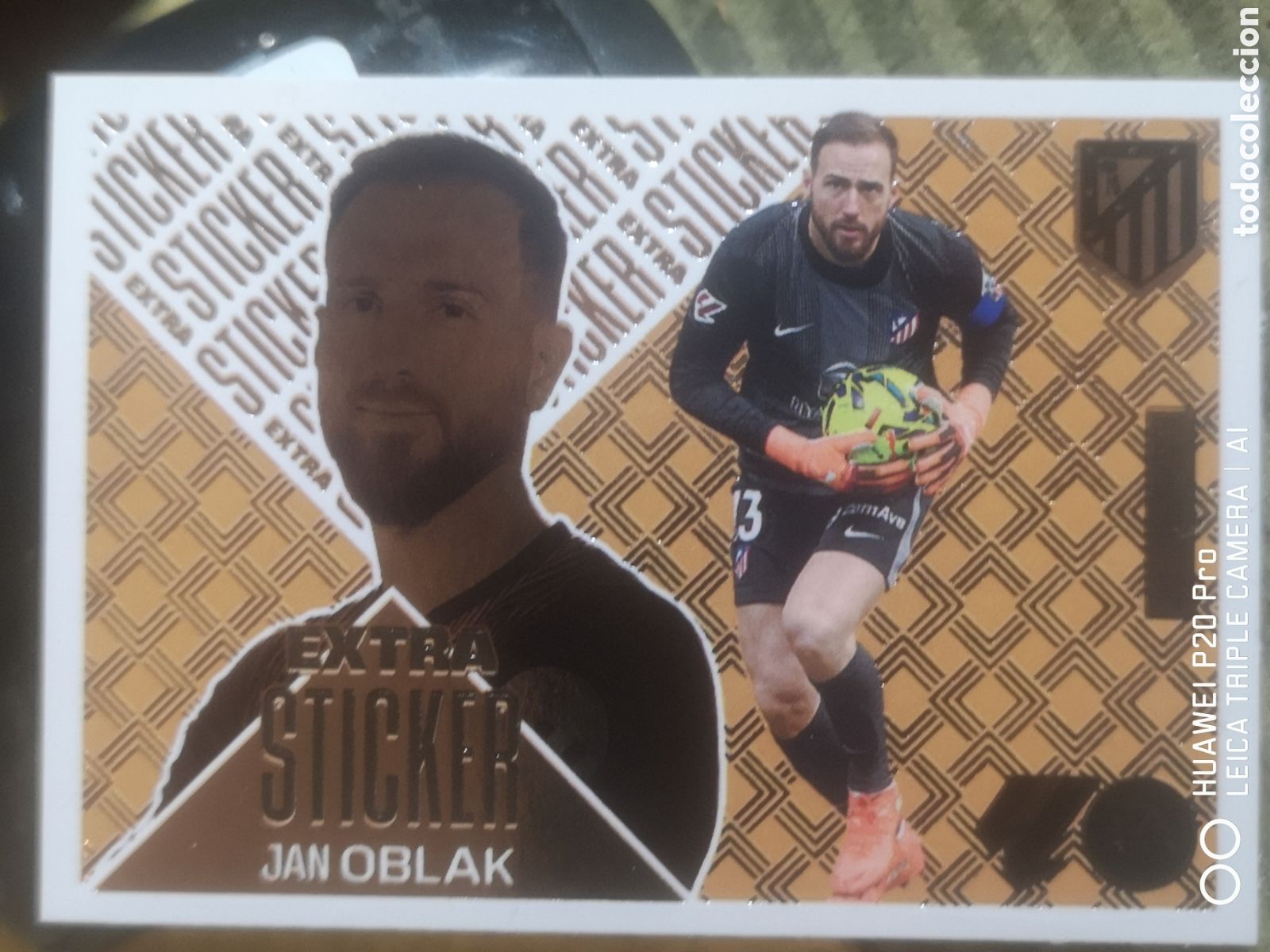 Cromos de f&uacute;tbol: OBLAK EXTRA STICKER BRONCE LIGA ESTE 2026 2027 2026 27 ATL&Eacute;TICO DE MADRID