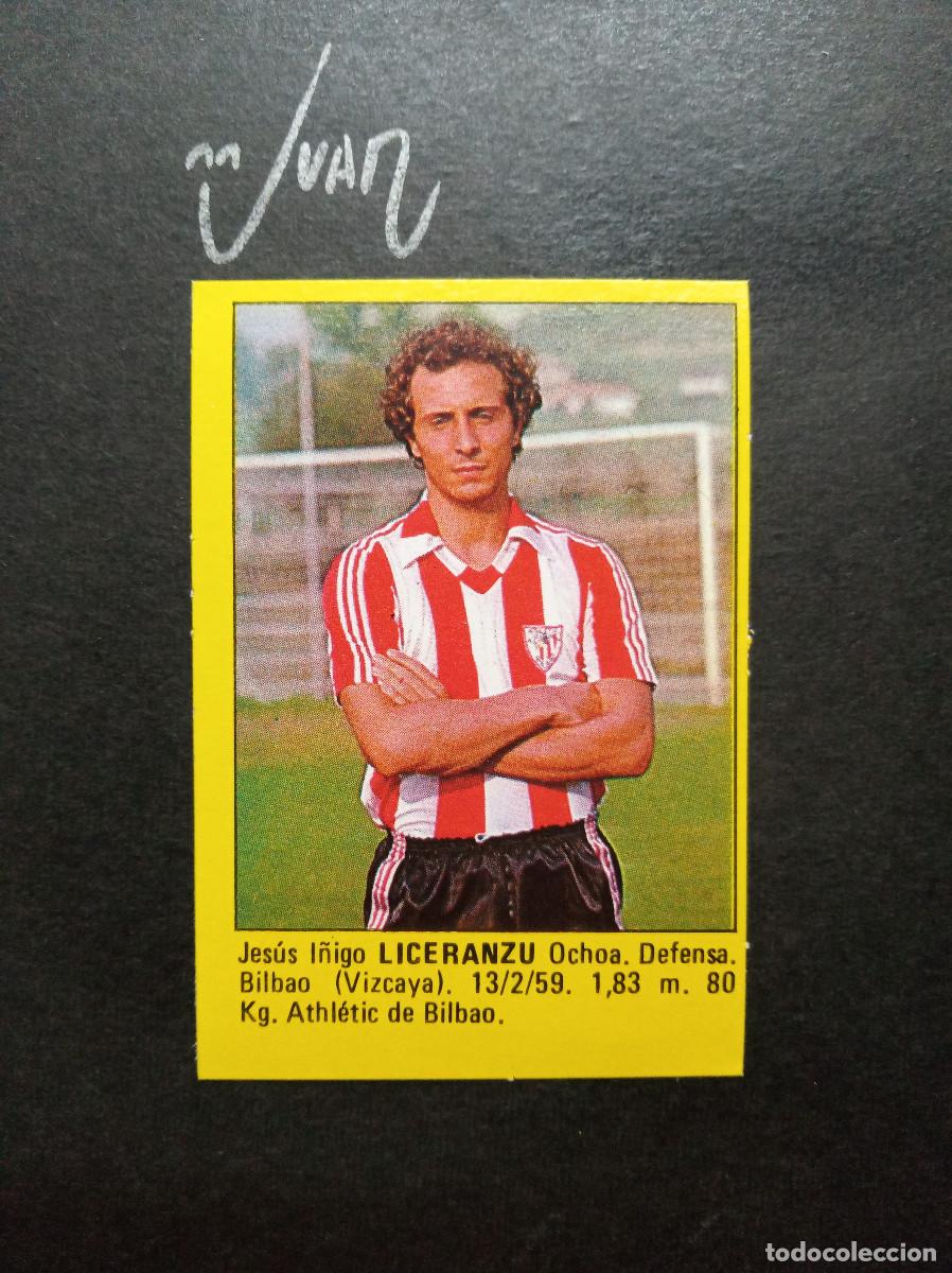 Cromos de Futebol: 11 LICERANZU ATHLETIC CLUB BILBAO ⚽ EDITORIAL ROLLAN &reg; SUPER FUTBOL 1983 1984 83 84 SIN PEGAR NUEVO