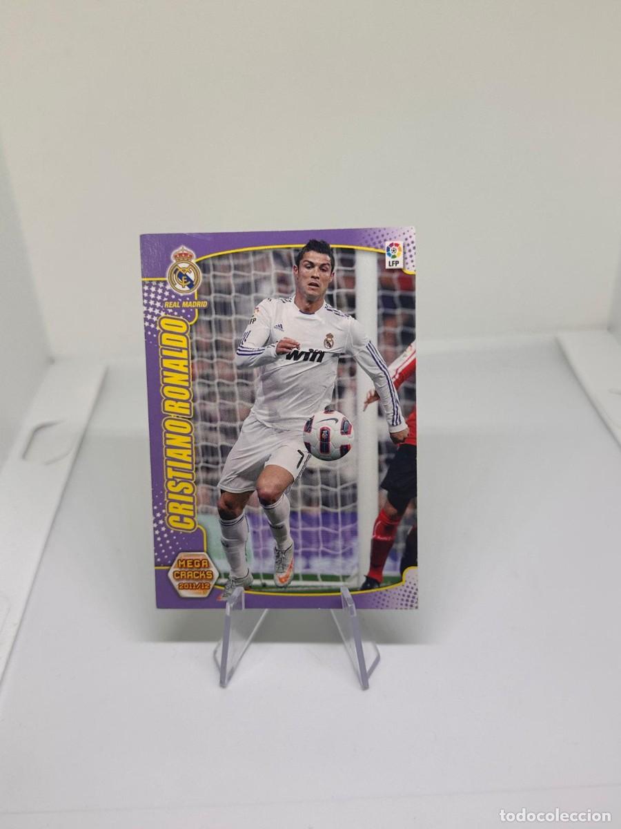 Cromos de f&uacute;tbol: Cristiano Ronaldo #160 Real Madrid Panini Megacracks 2011 12