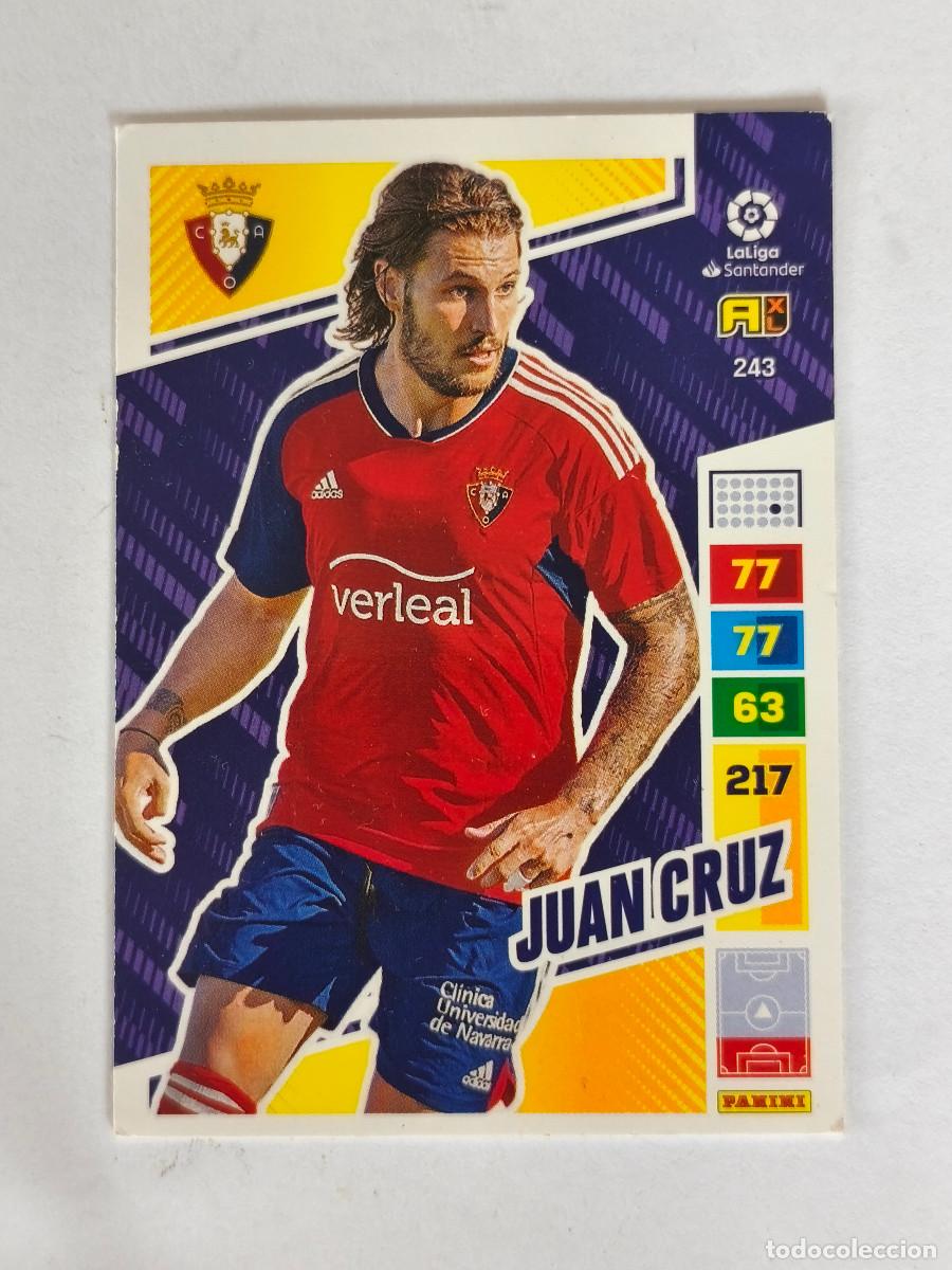Cromos de f&uacute;tbol: CROMO ADRENALYN LIGA SANTANDER 2022 2023 - No 243 JUAN CRUZ - OSASUNA