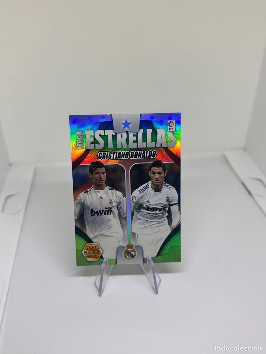 Cromos de f&uacute;tbol: Cristiano Ronaldo #425 Real Madrid Panini Megacracks Mega Estrellas 2011 12 2