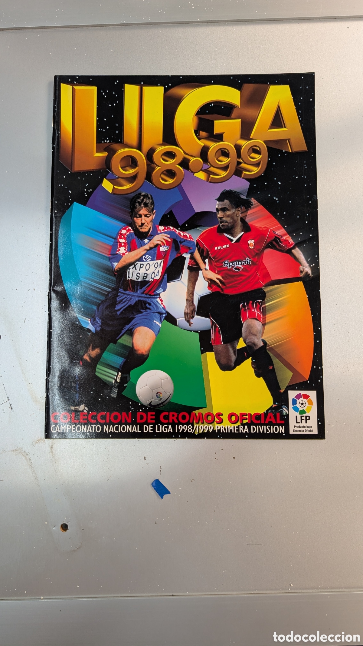 Cromos de f&uacute;tbol: ALBUM PLANCHA VAC&Iacute;O LIGA ESTE 1998/99 98 99 NUNCA TUVO CROMOS PEGADOS
