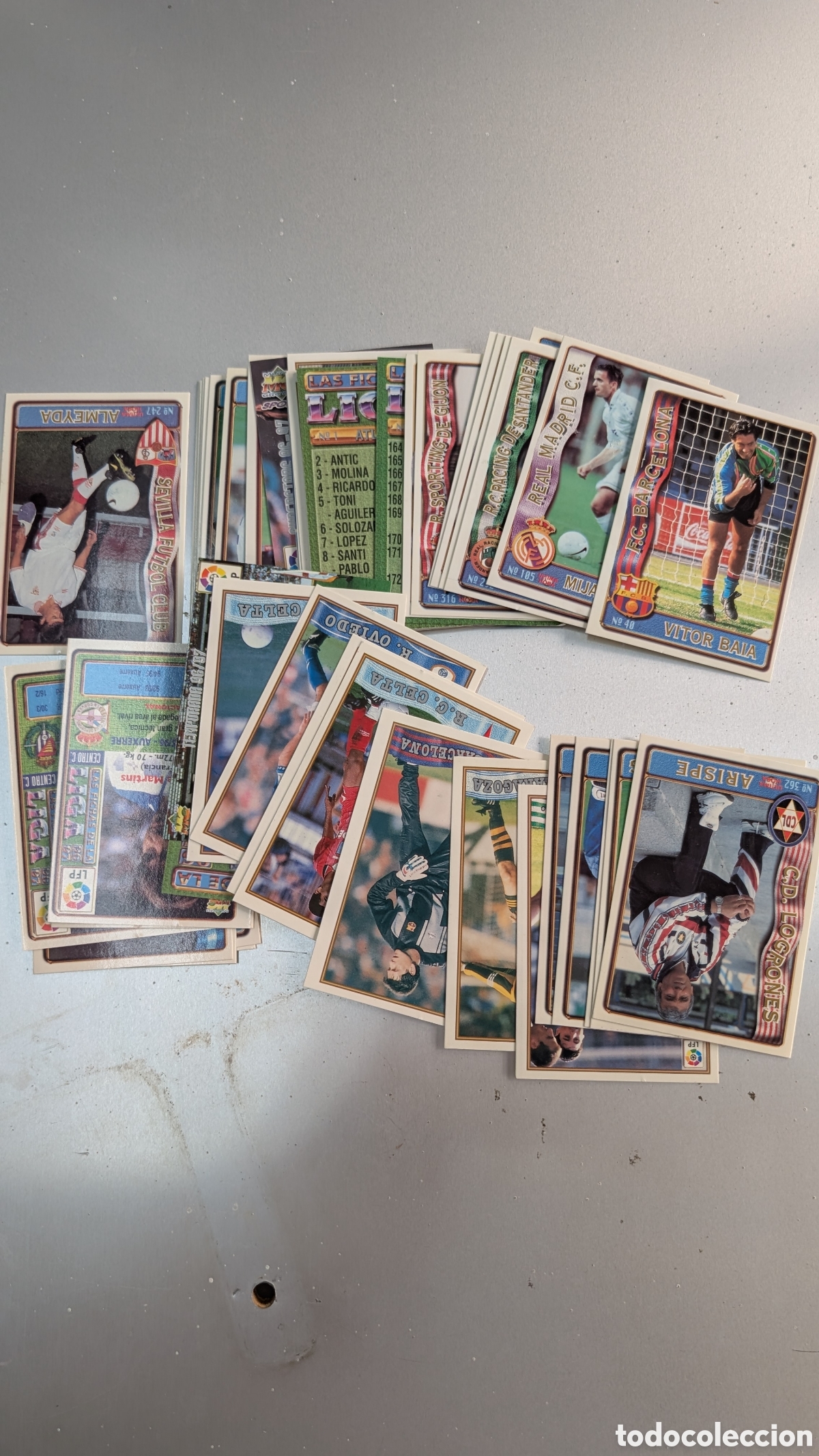 Fu&szlig;ball-Sticker: LOTE 50 CROMOS MUNDICROMO FICHAS LIGA 1996/97 96 97 BUEN ESTADO NUEVAS