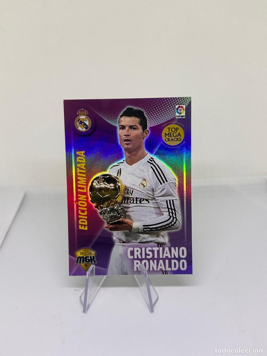 Cromos de f&uacute;tbol: Cristiano Ronaldo #345B Real Madrid Panini Megacracks Edicion Limitada 2015 16