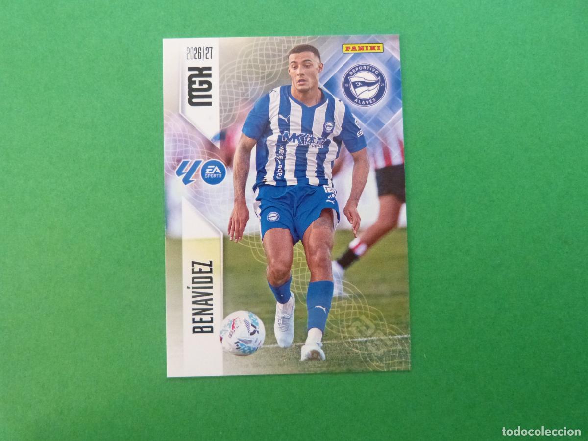 Cromos de f&uacute;tbol: TRADING CARD FUTBOL BENAVIDEZ DEPORTIVO ALAV&Eacute;S N&ordm; 27 LIGA MEGACRACKS 2026-2027/26-27 PANINI