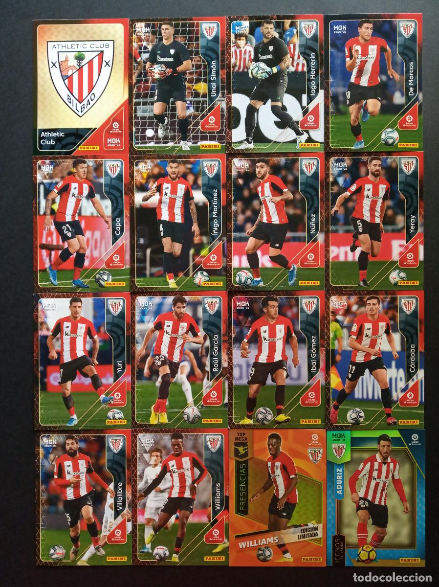Cromos de f&uacute;tbol: LOTE 16 CROMOS ATHLETIC CLUB BILBAO ADURIZ⚽ PANINI &reg; MEGACRACKS 2020 2021 20 21 MGK EDICION LIMITADA