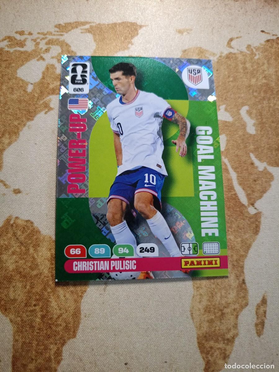 Cromos de f&uacute;tbol: Goal Machine 606 CHRISTIAN PULISIC Adrenalyn WORLD Cup 2026