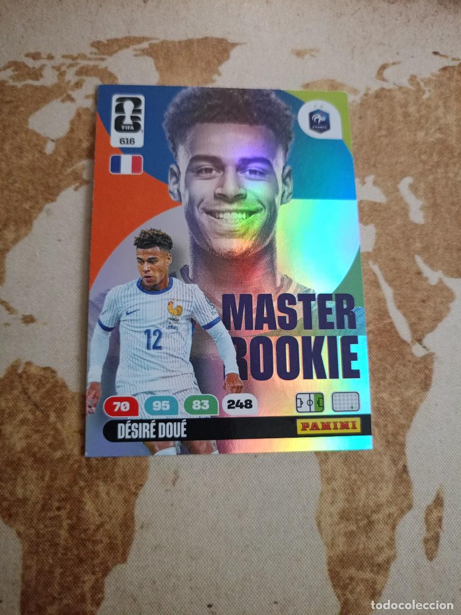 Cromos de f&uacute;tbol: Master rookie 616 D&Eacute;SIR&Eacute; DOU&Eacute; Adrenalyn WORLD Cup 2026