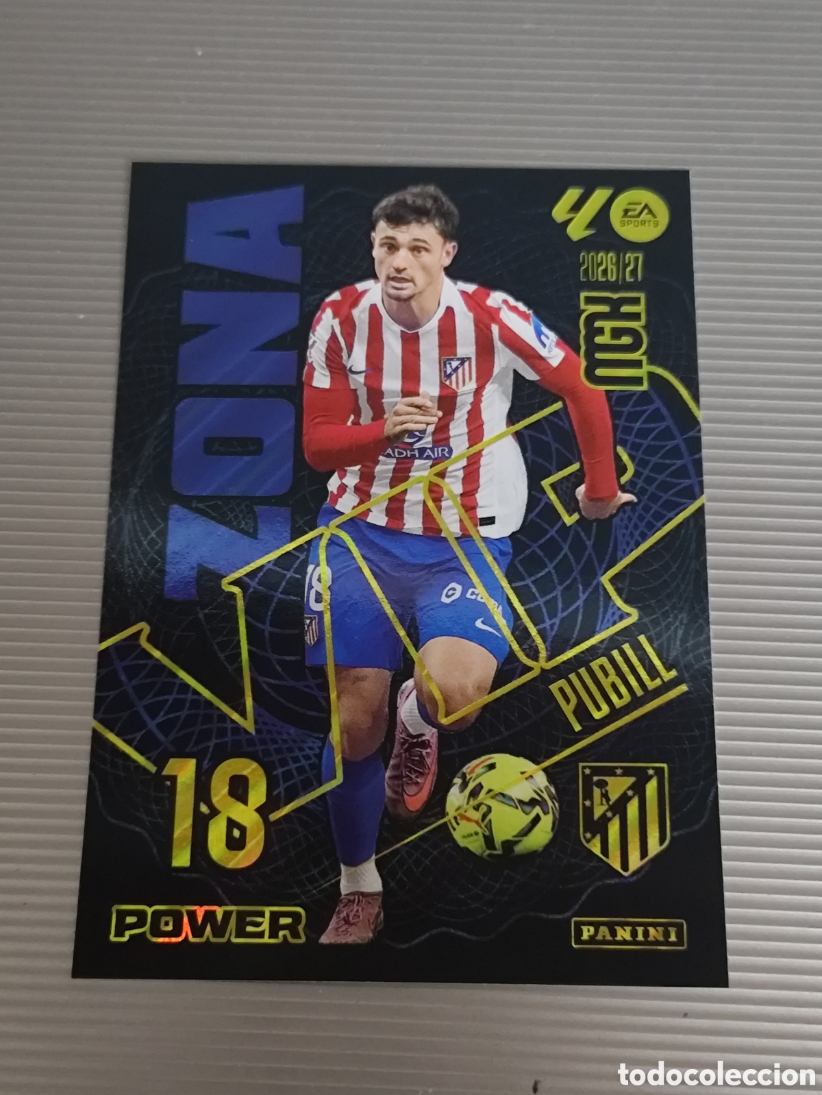 Cromos de f&uacute;tbol: Cromo 404 Marc Pubill Atl&eacute;tico de Madrid Zona Vip Power Megacracks 26 27