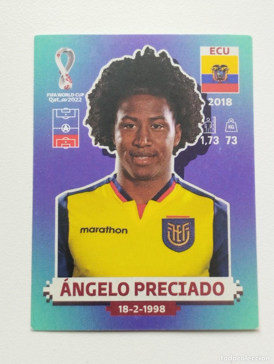 Cromos de f&uacute;tbol: CROMO STICKER PANINI COPA MUNDIAL DE FUTBOL QATAR 22 2022 ANGELO PRECIADO ECU9 ECU 9 ECUADOR