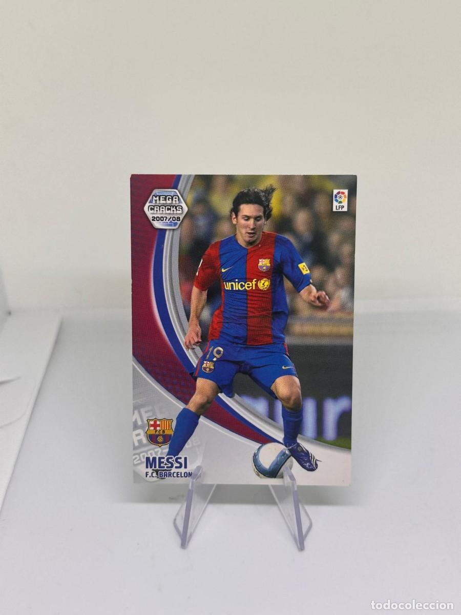 Cromos de f&uacute;tbol: Lionel Messi #69 FC Barcelona Panini Megacracks 2007 08