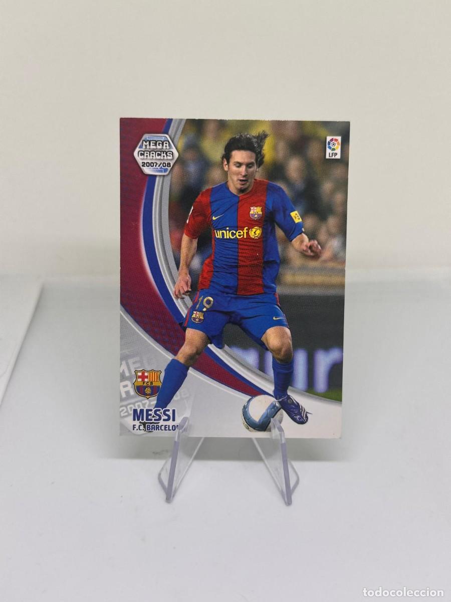 Cromos de f&uacute;tbol: Lionel Messi #69 FC Barcelona Panini Megacracks 2007 08