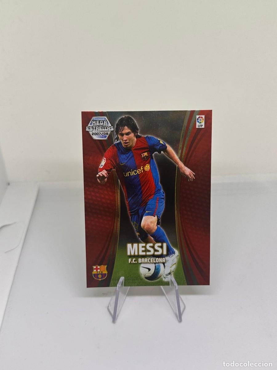 Cromos de f&uacute;tbol: Lionel Messi #387 FC Barcelona Panini Megacracks Megaestrellas 2007 08 1