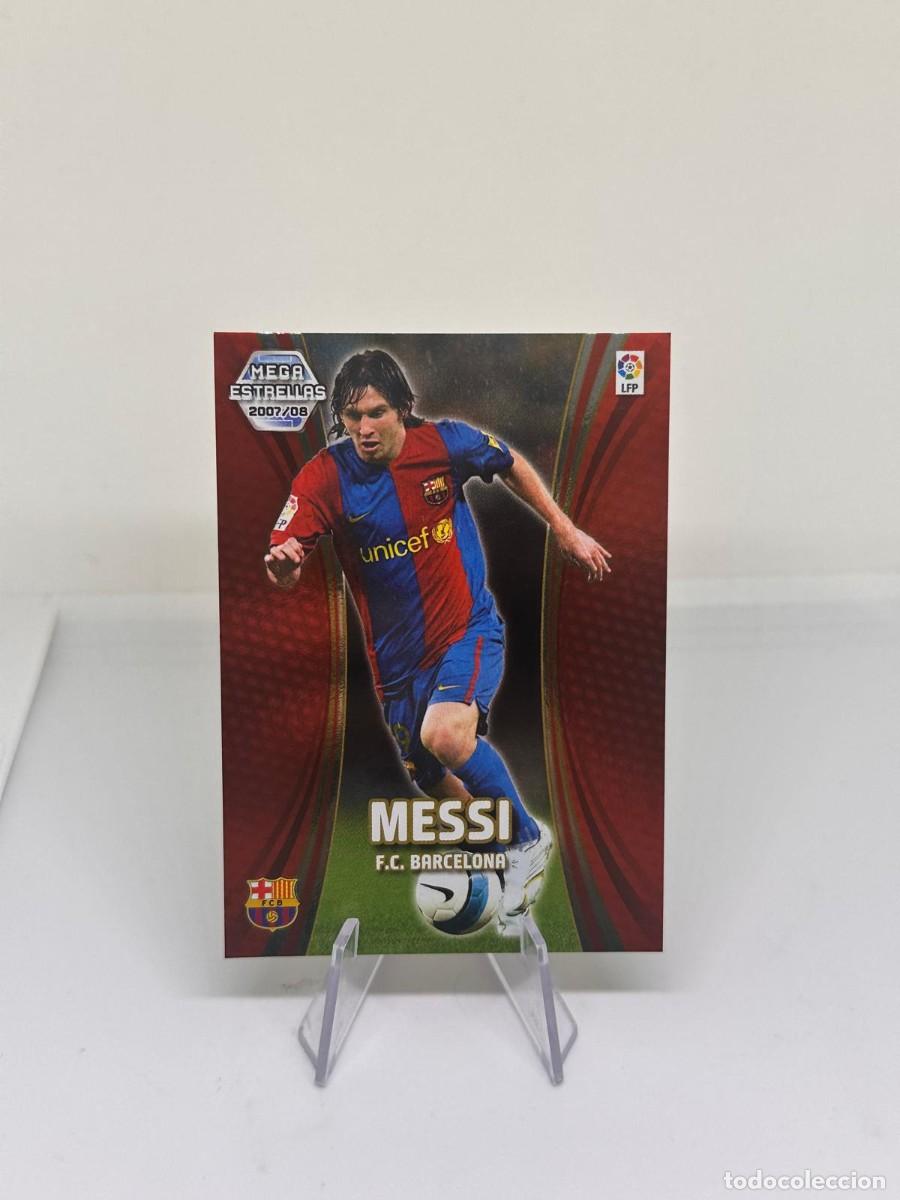 Cromos de f&uacute;tbol: Lionel Messi #387 FC Barcelona Panini Megacracks Megaestrellas 2007 08 2