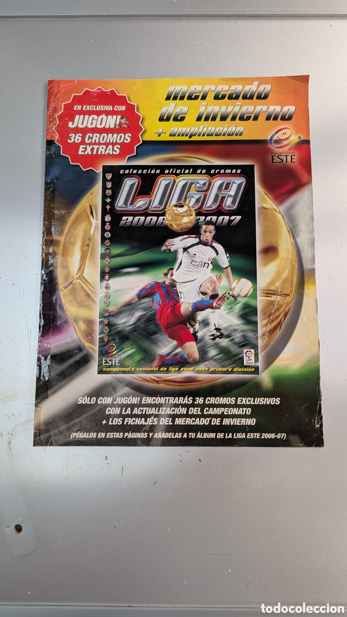 Figurine di Calcio: HOJAS VACIAS PLANCHA MERCADO AMPLIACION INVIERNO LIGA ESTE 2006/07 06 07 REGULAR ESTADO