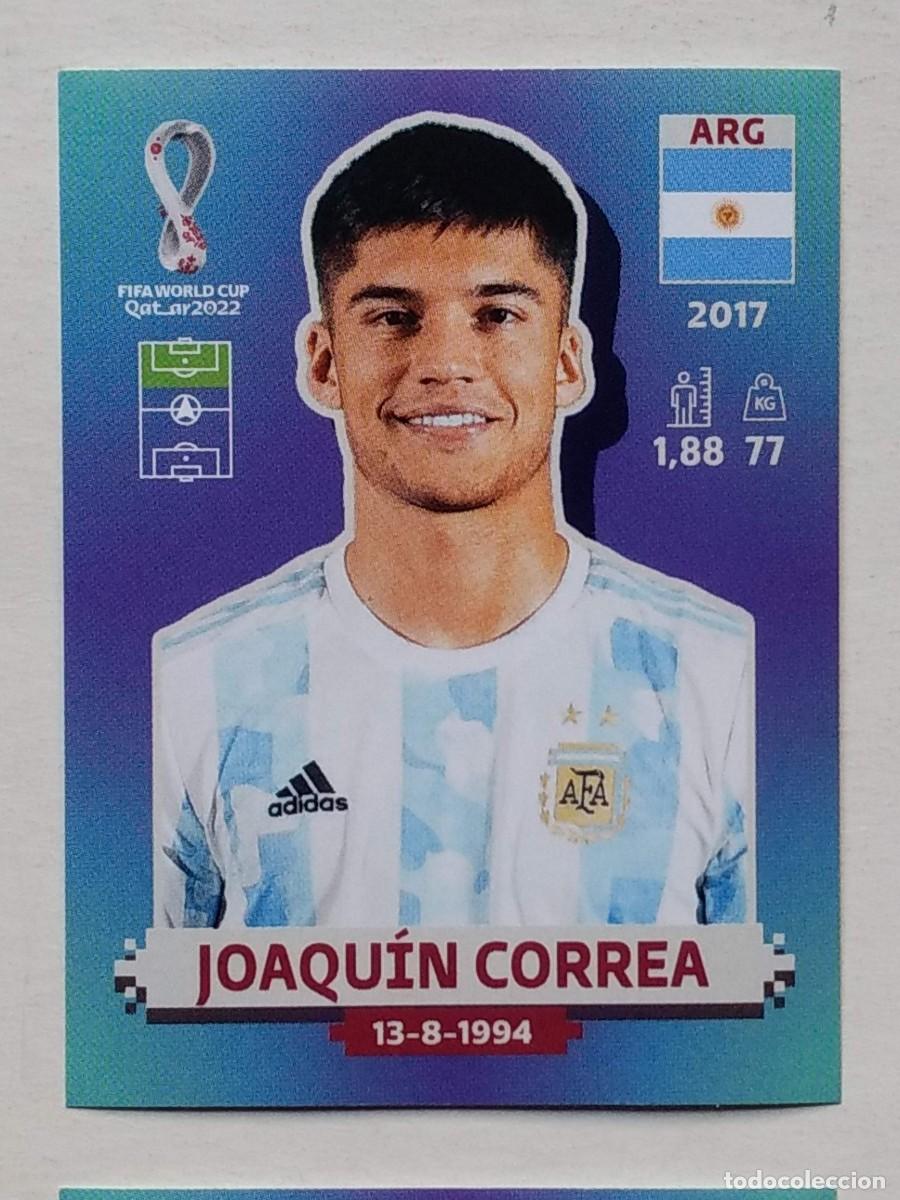 Figurine di Calcio: CROMO STICKER PANINI COPA MUNDIAL DE FUTBOL QATAR 22 2022 JOAQUIN CORREA ARG16 ARG 16 ARGENTINA