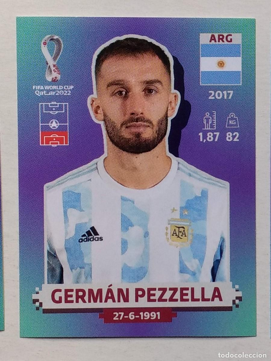 Figurine di Calcio: CROMO STICKER PANINI COPA MUNDIAL DE FUTBOL QATAR 22 2022 GERMAN PEZZELLA ARG8 ARG 8 ARGENTINA
