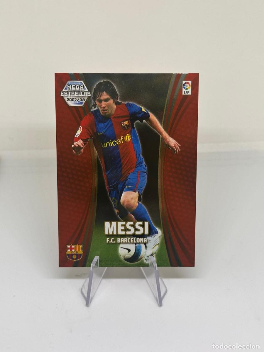 Cromos de f&uacute;tbol: Lionel Messi #387 FC Barcelona Panini Megacracks Megaestrellas 2007 08 4