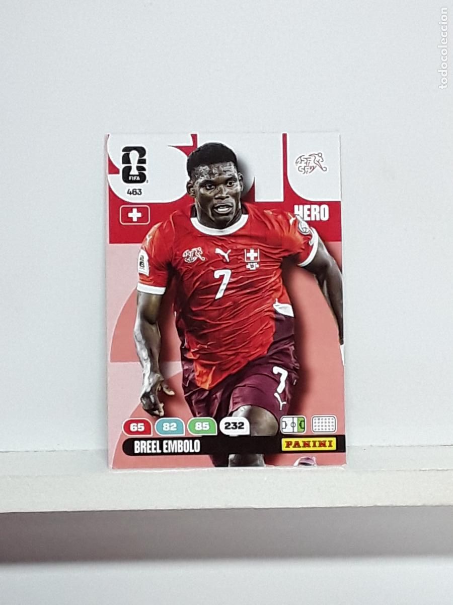 Figurine di Calcio: ADRENALYN MUNDIAL 2026 WORLD CUP 26 ALBUM PANINI N 463 SUIZA BREEL EMBOLO