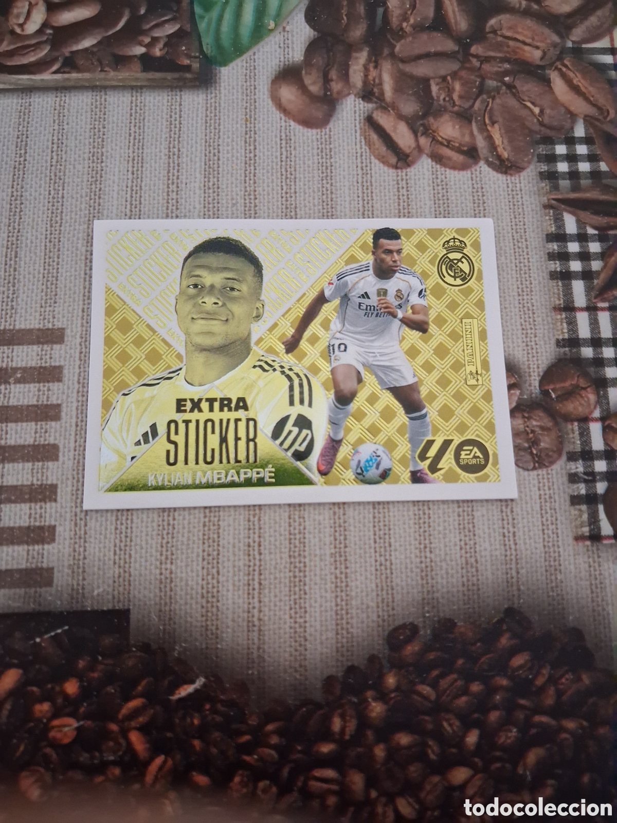 Cromos de f&uacute;tbol: Liga este 26 27 mbappe extra sticker oro nuevo