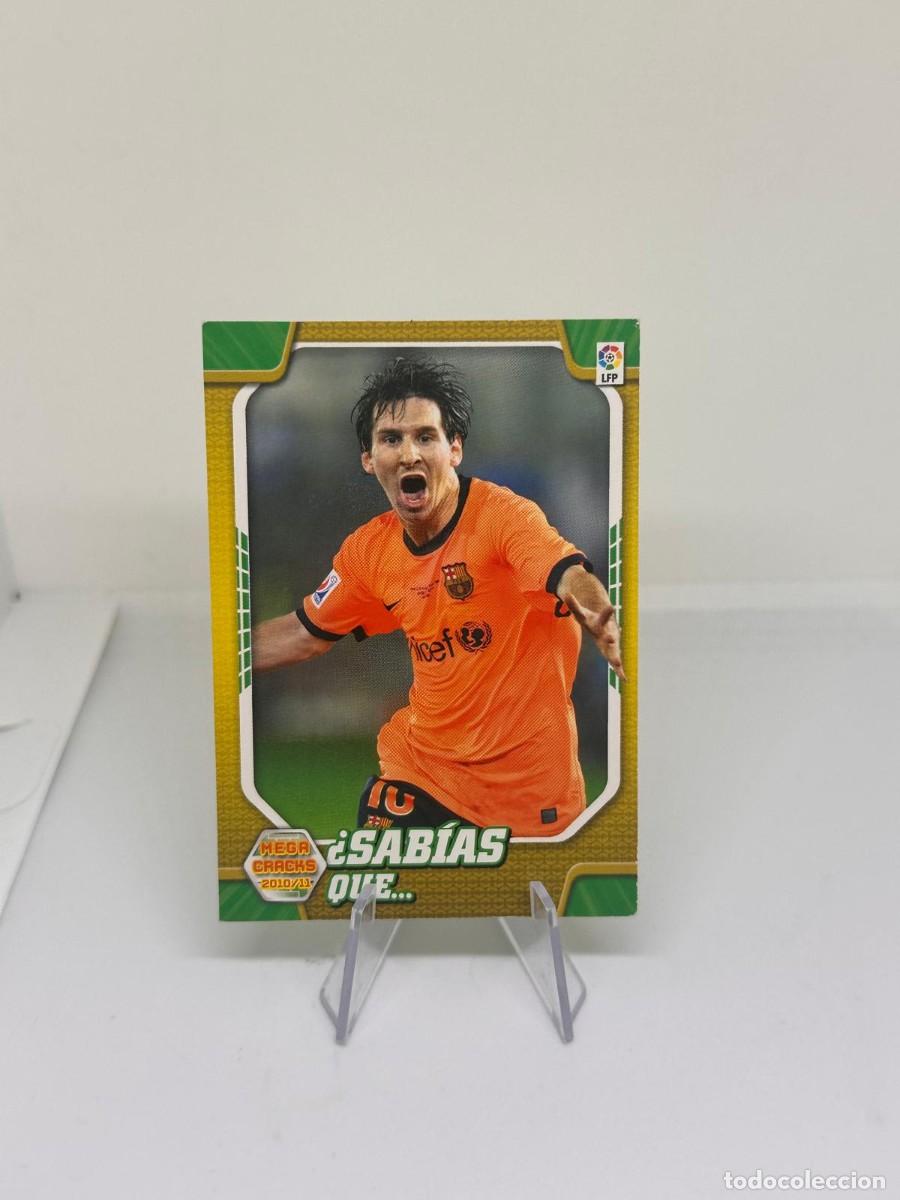 Cromos de f&uacute;tbol: Lionel Messi #411 FC Barcelona Panini Megacracks 2010 11