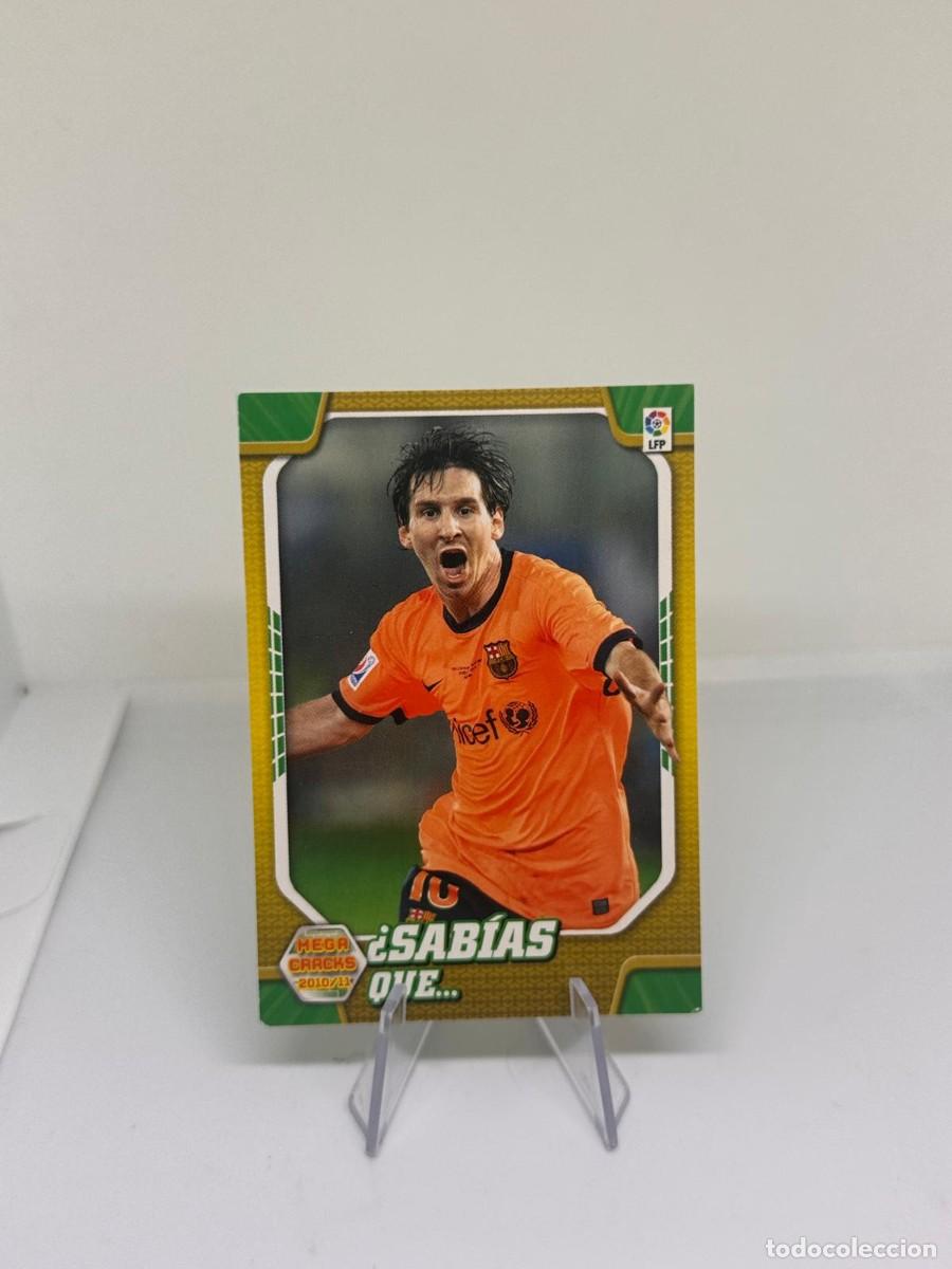 Cromos de f&uacute;tbol: Lionel Messi #411 FC Barcelona Panini Megacracks 2010 11 2
