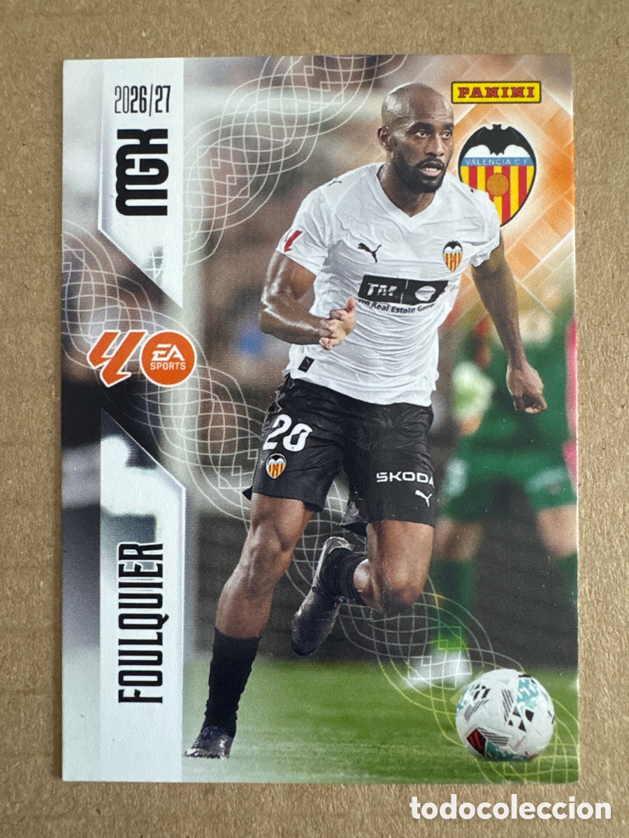 Cromos de f&uacute;tbol: # 346 Foulquier Valencia Megacracks 26 27 2026 2027