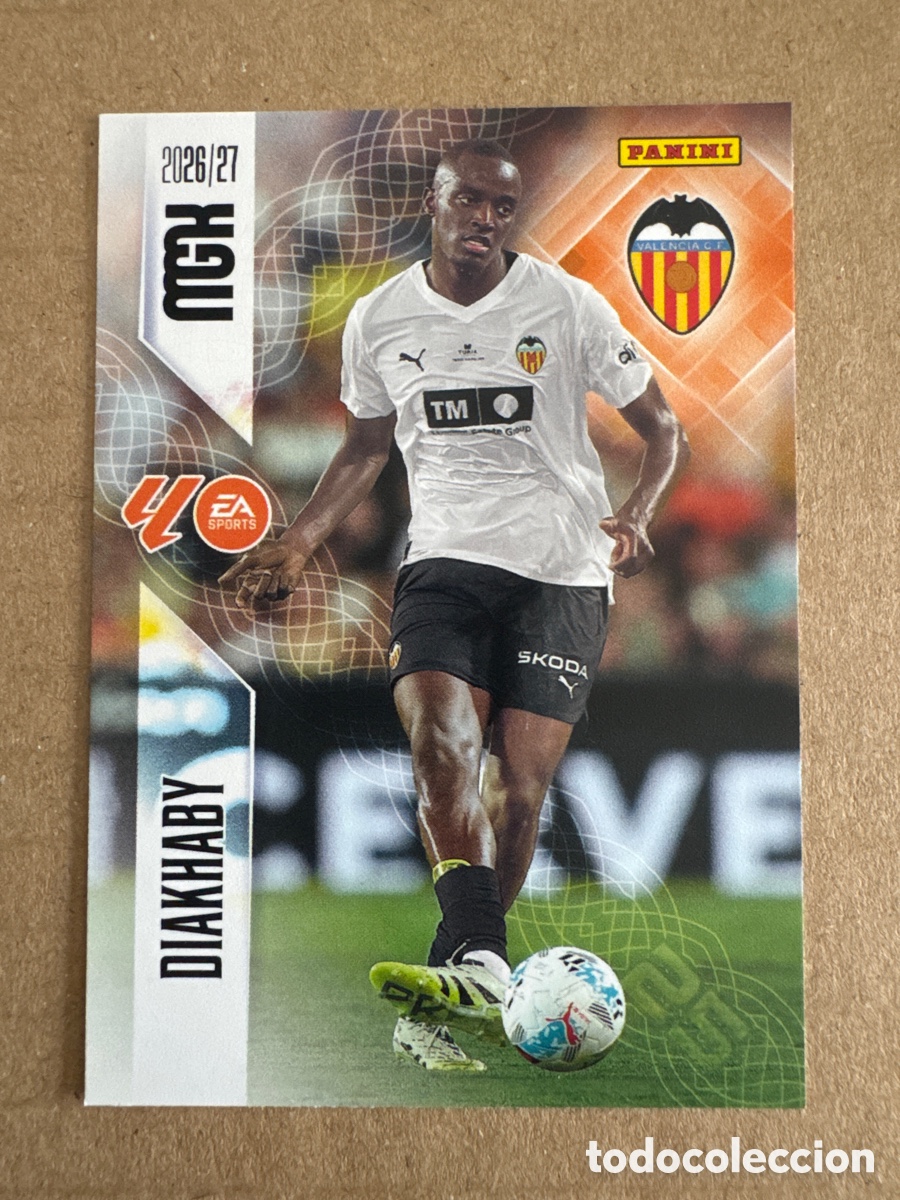 Cromos de f&uacute;tbol: # 347 Diakhaby Valencia Megacracks 26 27 2026 2027