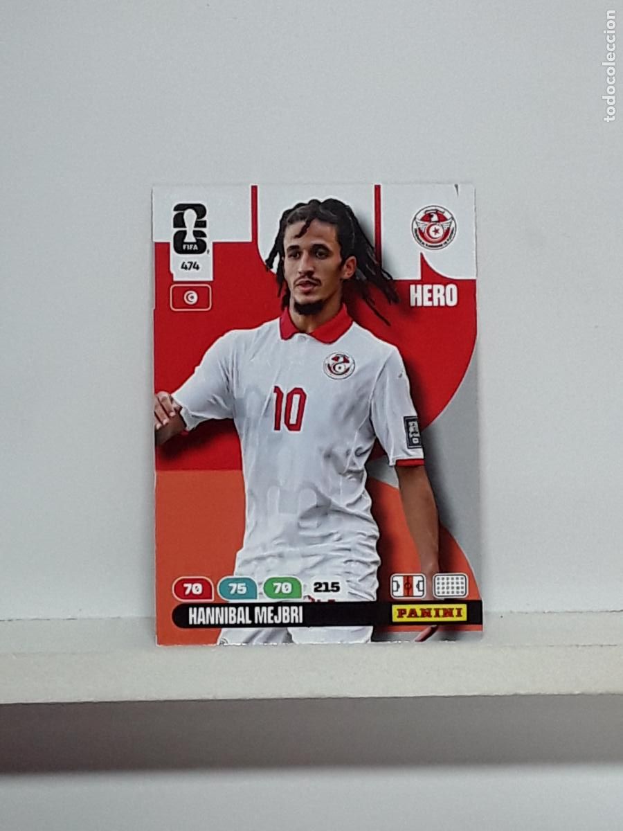 Cromos de f&uacute;tbol: ADRENALYN MUNDIAL 2026 WORLD CUP 26 ALBUM PANINI N 474 TUNEZ HANNIBAL MEJBRI