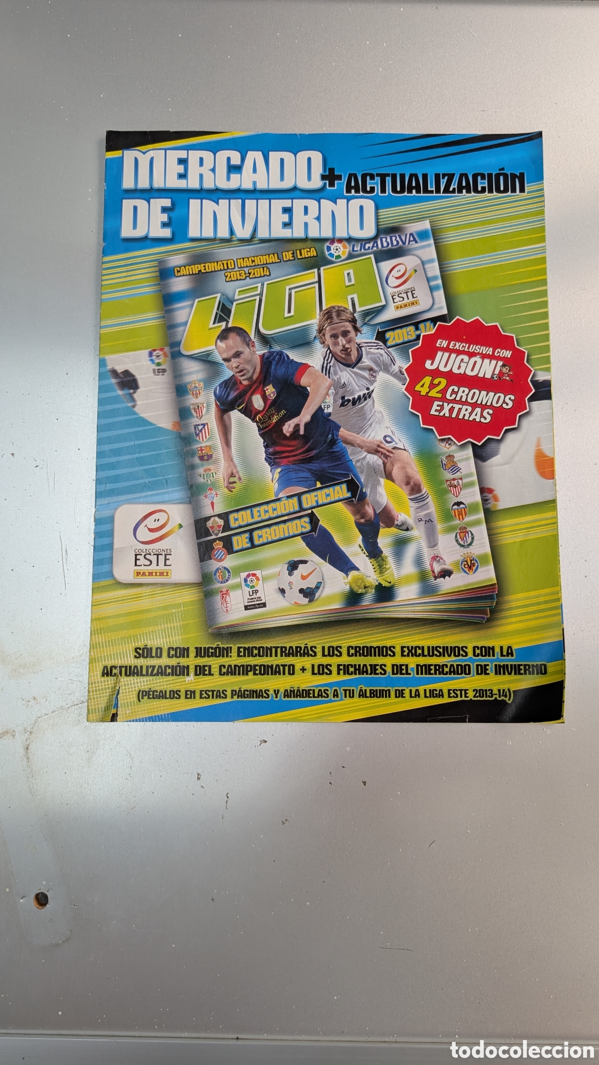 Cromos de f&uacute;tbol: HOJAS VACIAS PLANCHA MERCADO INVIERNO AMPLIACI&Oacute;N LIGA ESTE 2013/14 13 14 NUNCA TUVIERON CROMOS