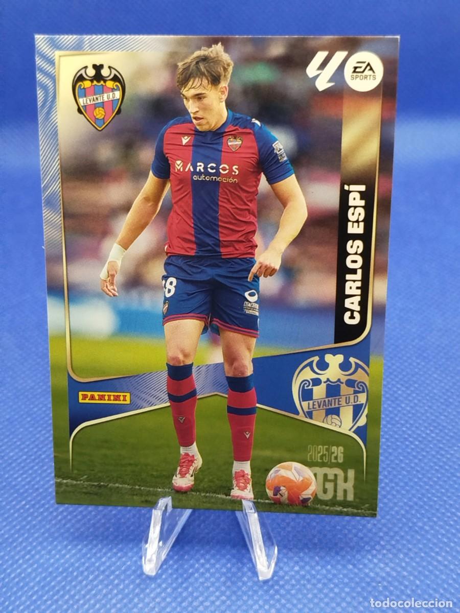 Cromos de f&uacute;tbol: #215 CARLOS ESP&Iacute; RC LEVANTE UD 2025 2026 PANINI MEGACRACKS 25 26 ROOKIE